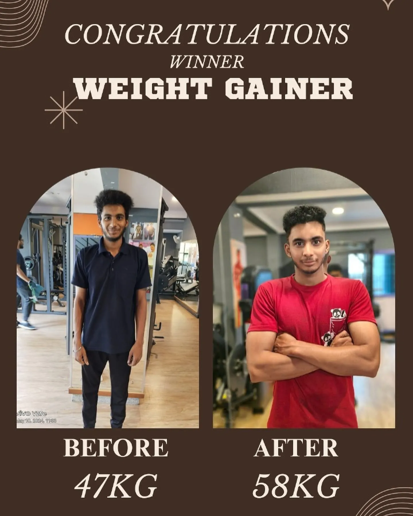 Nikhil transformation Muuscle Sense fitness